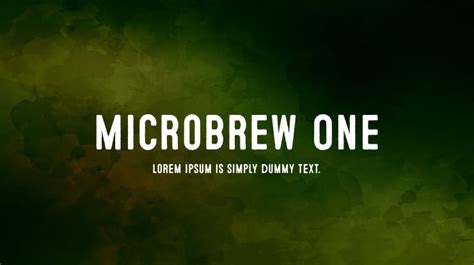 Microbrew Font Family : Download Free for Desktop.